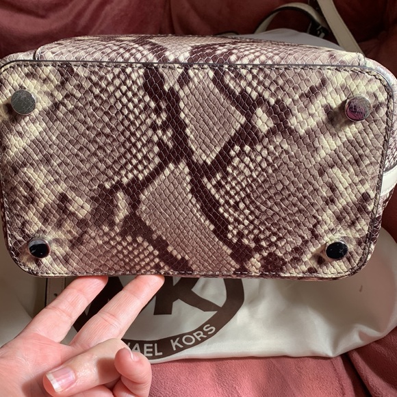 Michael Kors Dottie Large Python Purse - Picture 4 of 10